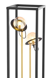 Stojacia lampa Jupiter PLANET 1910 zlatá a čierna, 2×G9, 150 cm small 3