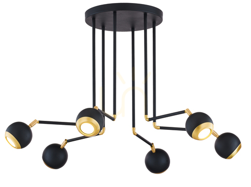 Skontrolujte Stropné svietidlo VILAR Gold 6xG10/14W
