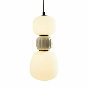 Závesná lampa Max Light Modern P0627 LED 13W čierna opálové sklo 145 cm small 1