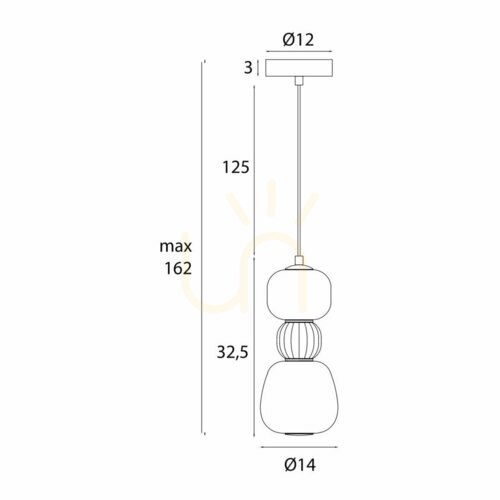 Skontrolujte Závesná lampa Max Light Modern P0627 LED 13W čierna opálové sklo 145 cm