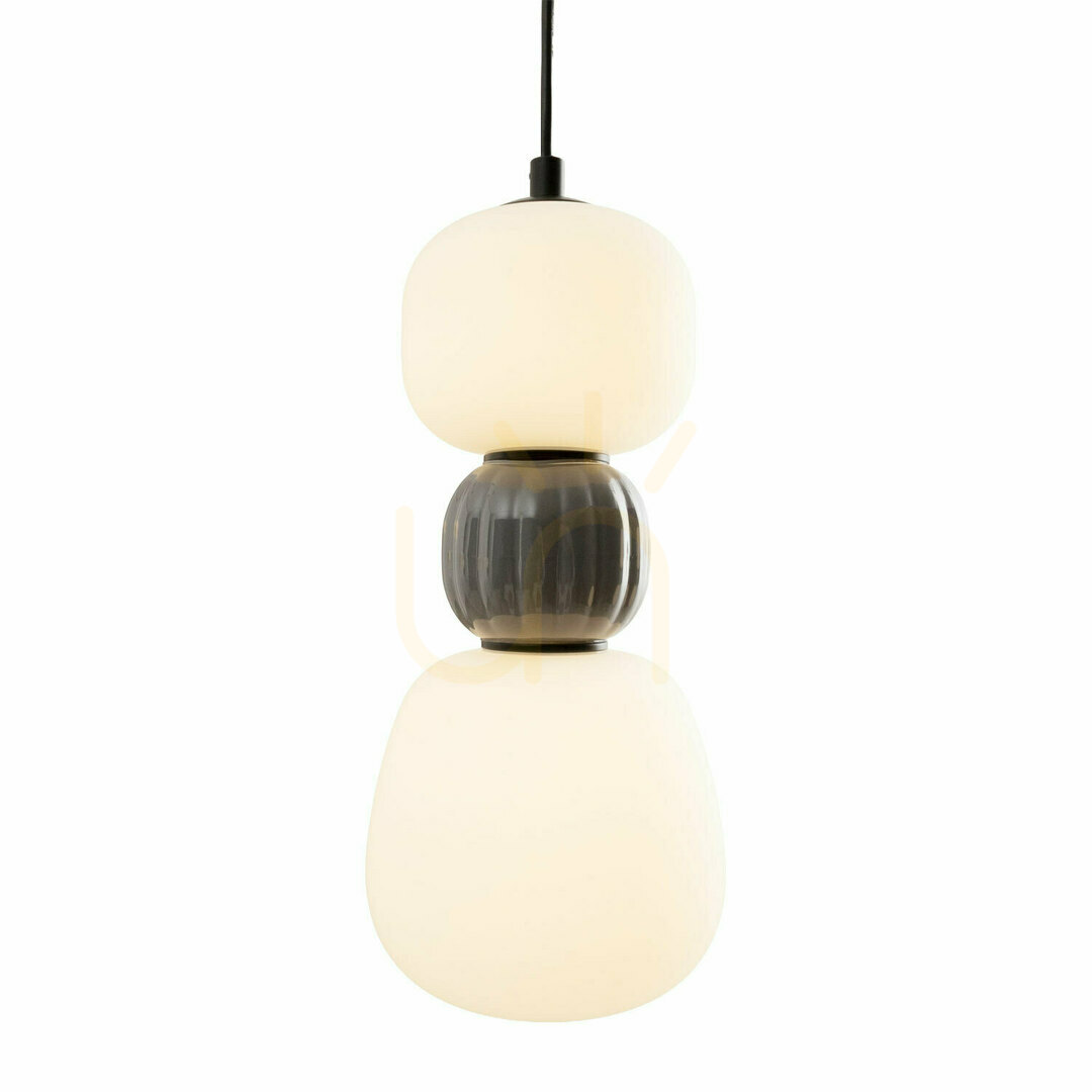 Pendant Light Max Light Modern P0629 Black Opal Glass 14 cm 13W LED 3000K
