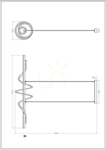 Závesné svietidlo Zuma Line VELENNE P241249402 zlatá 1xLED small 1