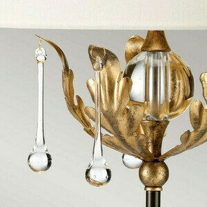Stolná lampa Amarilli - 1 svetelný zdroj - Bronzová / zlatá patina Elstead small 2