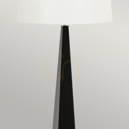 Skontrolujte Stojacia lampa Ascent - 1 svetelný zdroj - čierna, biele tienidlo Elstead