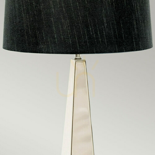 Skontrolujte Stolná lampa Ascent - 1 zdroj svetla - leštený nikel, čierne tienidlo Elstead
