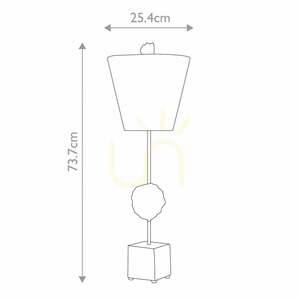 Stolná lampa Petra - 1 svetelný zdroj - kostná biela Elstead small 6