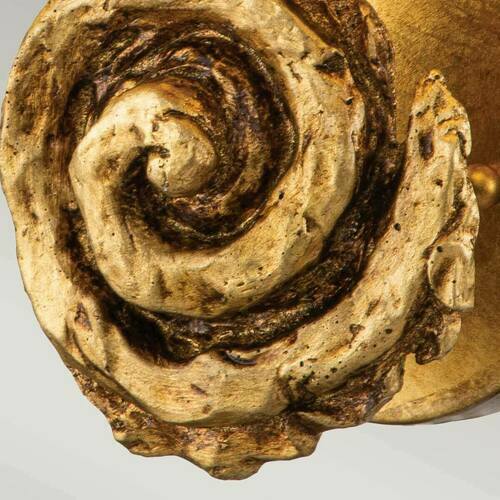 Skontrolujte Veľké nástenné svietidlo Swirl - 1 svetelný zdroj - Plátkové zlato Elstead