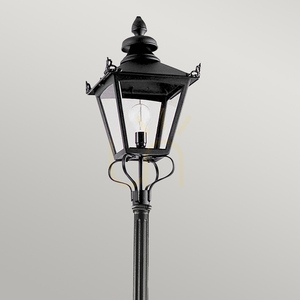 Záhradný stĺpik Elstead Grampian GP1-BLACK čierny E27 278 cm small 1