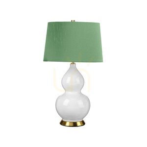 Stolná lampa Isla - 1 svetelný zdroj - biela / staršia mosadz Elstead small 0