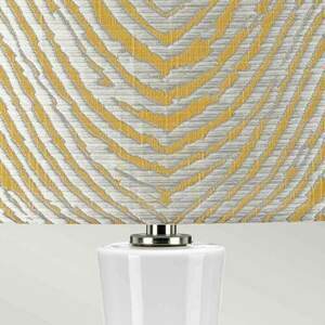 Stolná lampa Milo - 1 svetelný zdroj - biela / leštený nikel Elstead small 2