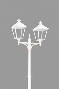 Záhradné / parkové svietidlo IP54 LONDON BIG 41248WH LED 2x9,5W 3000K biela - premium NORLYS small 0