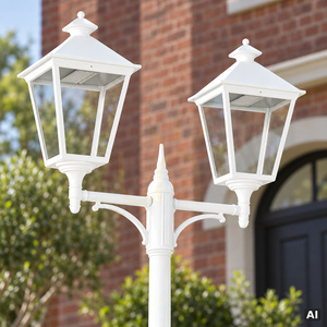 Záhradné / parkové svietidlo IP54 LONDON BIG 4131WH LED 2x13,4W 4000K biela - premium NORLYS small 5
