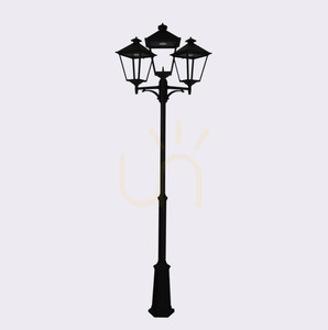 Záhradné / parkové svietidlo IP54 LONDON BIG 4133BL 3x9,5W 4000K čierne - prémiové NORLYS. small 1