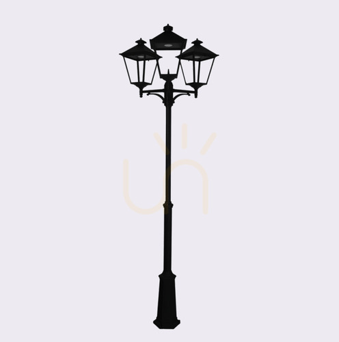 Skontrolujte Záhradné / parkové svietidlo IP54 LONDON BIG 4135BL 3x13,4W 4000K čierne - prémiové NORLYS.