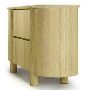 Dvojdverová komoda CECILE Natural Oak, travertitová doska small 8