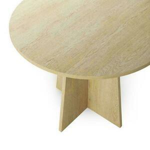 Okrúhly jedálenský stôl 100 cm CRANE Oak Cremona Torro small 2
