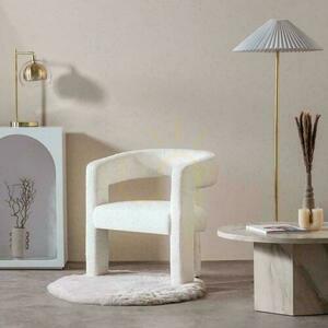 Relaxačné kreslo LAUREN v krémovom bouclé small 1