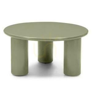 Konferenčný stolík 80 cm LECREL Green Olive s leskom small 5
