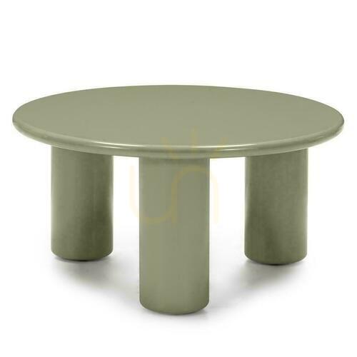 Skontrolujte Konferenčný stolík 80 cm LECREL Green Olive s leskom