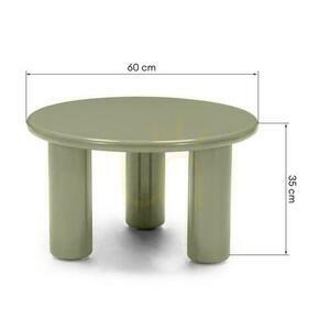 Konferenčný stolík 60 cm LECREL Green Olive s leskom small 4