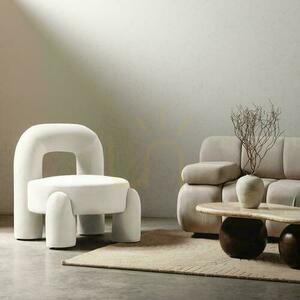 Kreslo LUCCA Cream Velvet small 1