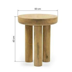 Bočný stolík 50 cm LUNGO Mangrovové drevo small 8