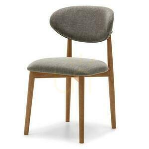 Súprava 2 čalúnených stoličiek MIA Dark Gray/Dark Walnut small 0