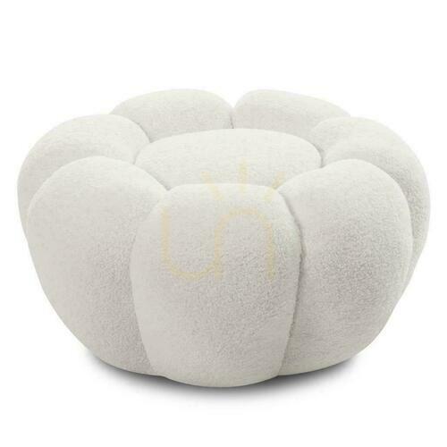 Skontrolujte PERLE White Boucle puf