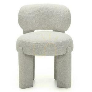Súprava 2 čalúnených stoličiek SAMMA Gray-Beige, Boucle small 1