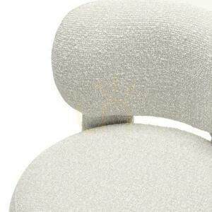 Súprava 2 čalúnených stoličiek SAMMA Gray-Beige, Boucle small 5