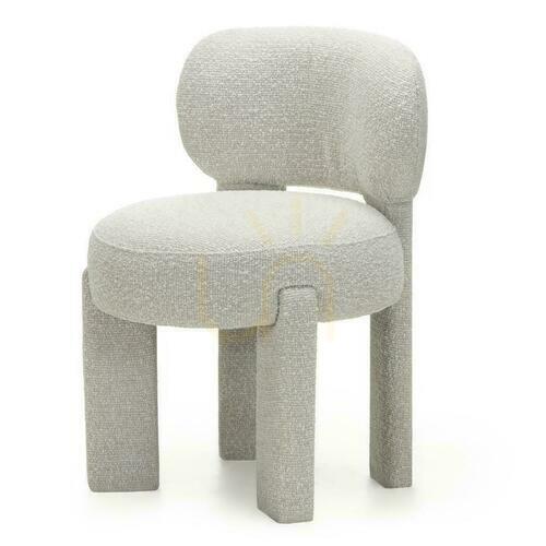 Skontrolujte Súprava 2 čalúnených stoličiek SAMMA Gray-Beige, Boucle