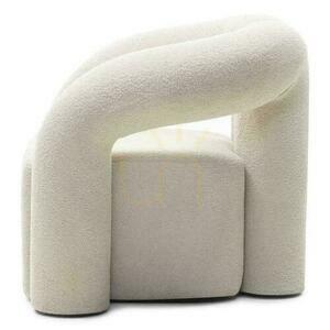 SELLEL Čalúnené kreslo Light Beige Boucle small 4