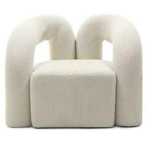 SELLEL Čalúnené kreslo Light Beige Boucle small 0