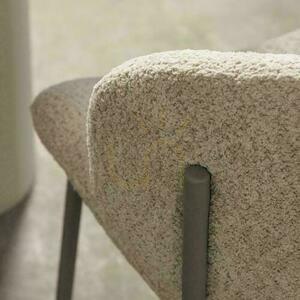 Súprava 2 čalúnených stoličiek SUKRA Beige Boucle small 2