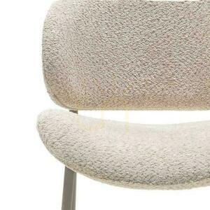 Súprava 2 čalúnených stoličiek SUKRA Beige Boucle small 3