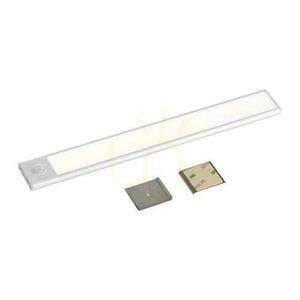 V-TAC 1,5W LED svietidlo pod skrinku strieborné snímač pohybu USB nabíjanie 30cm VT-8141 3000K 110lm small 8