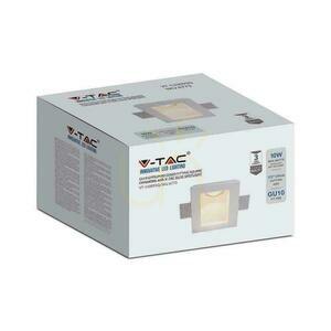 V-TAC GU10 omietkové nástenné svietidlo štvorcové 120x120 VT-11009 3 roky záruka small 1