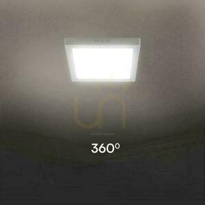 V-TAC 12W LED povrchový panel SAMSUNG CHIP square 167x167mm VT-60012SQ-S 3000K 1200lm 5 rokov záruka small 3