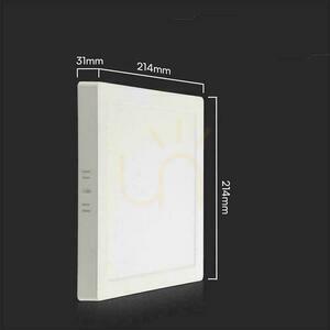 V-TAC 18W LED SAMSUNG CHIP povrchový panel štvorcový 214x214mm VT-60018SQ-S 3000K 1850lm 5 rokov záruka small 1