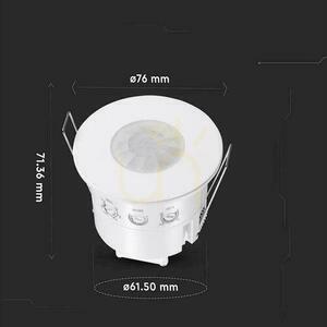 Senzor pohybu 360st zapustený okrúhly biely 1000W LED IP54 V-TAC VT-81042 5 rokov záruka 1 Senzor pohybu 360st zapustený okrúhly biely 1000W LED IP54 V-TAC VT-81042 5 rokov záruka small 1