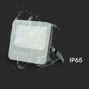 V-TAC CREE CHIP 50W LED projektor 135lm/W čierne puzdro sivé sklo IP65 VT-4455 3000K 6750lm 6 rokov záruka small 2