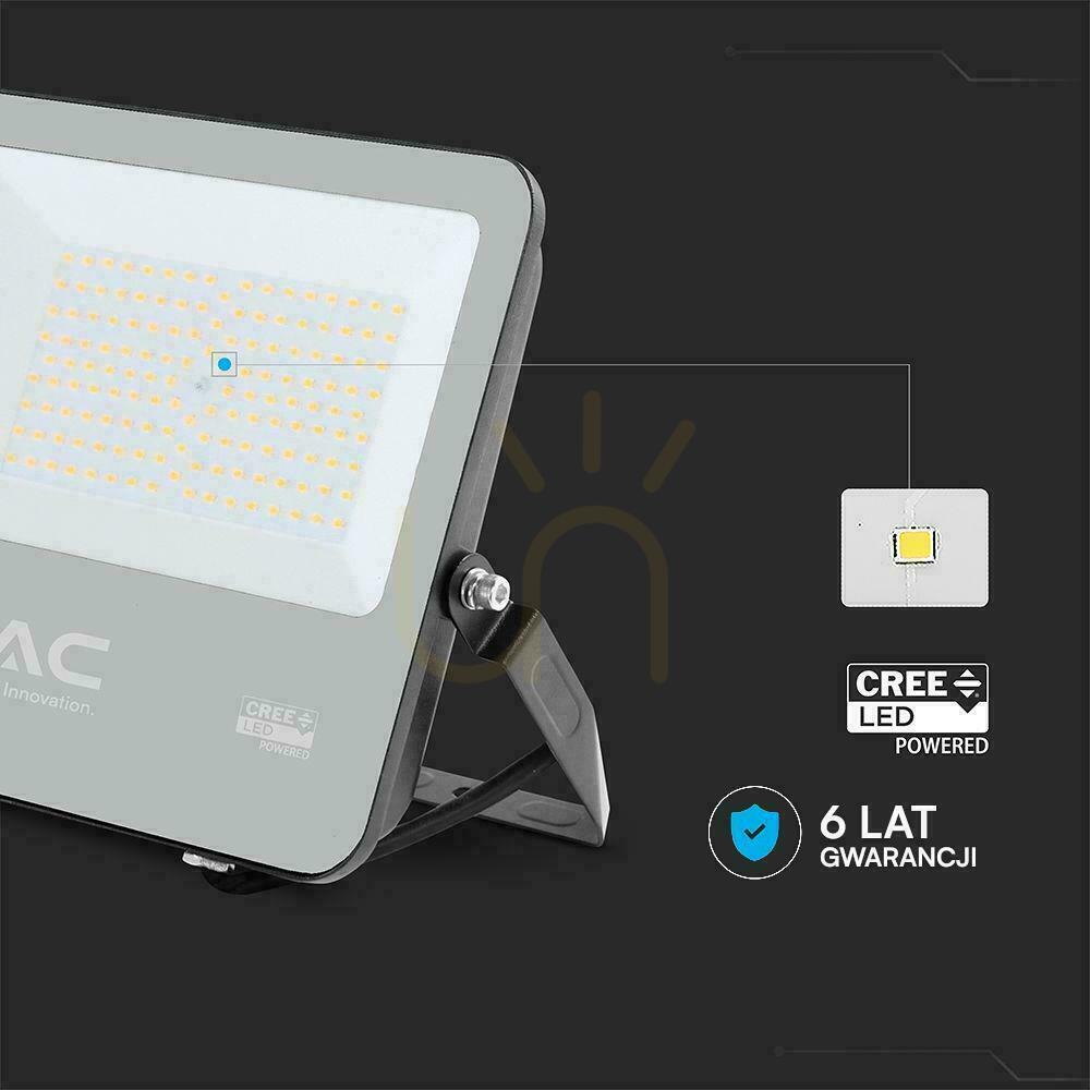 Náhľad LED projektor V-TAC CREE CHIP 100W 135lm/W čierne puzdro kábel 1m IP65 VT-44101 6500K 11480lm 6 rokov záruka LED projektor V-TAC CREE CHIP 100W 135lm/W čierne puzdro kábel 1m IP65 VT-44101 6500K 11480lm 6 rokov záruka