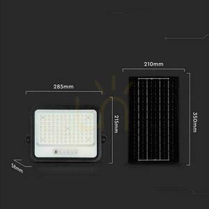 V-TAC 200W CCT solárny LED projektor diaľkový automatický časovač IP65 čierny VT-204W 1700lm 3 roky záruka small 4