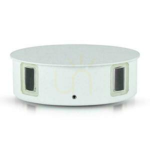 V-TAC 4W LED nástenné svietidlo IP65 biele okrúhle VT-706 4000K 428lm 3 roky záruka small 1