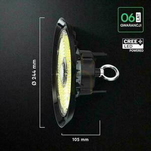 V-TAC LED UFO high bay CREE CHIP IP65 ALU svietidlo 135Lm/W 100W VT-91102 6500K 13500lm 6 rokov záruka small 1