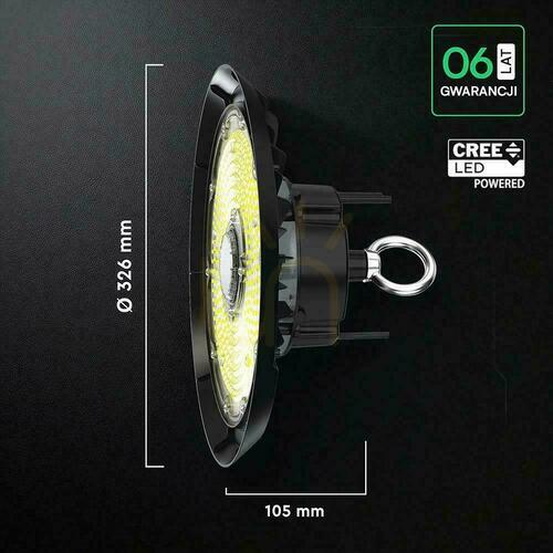 Skontrolujte V-TAC LED UFO high bay CREE CHIP IP65 ALU svietidlo 155Lm/W 200W VT-91202 6500K 31000lm 6 rokov záruka