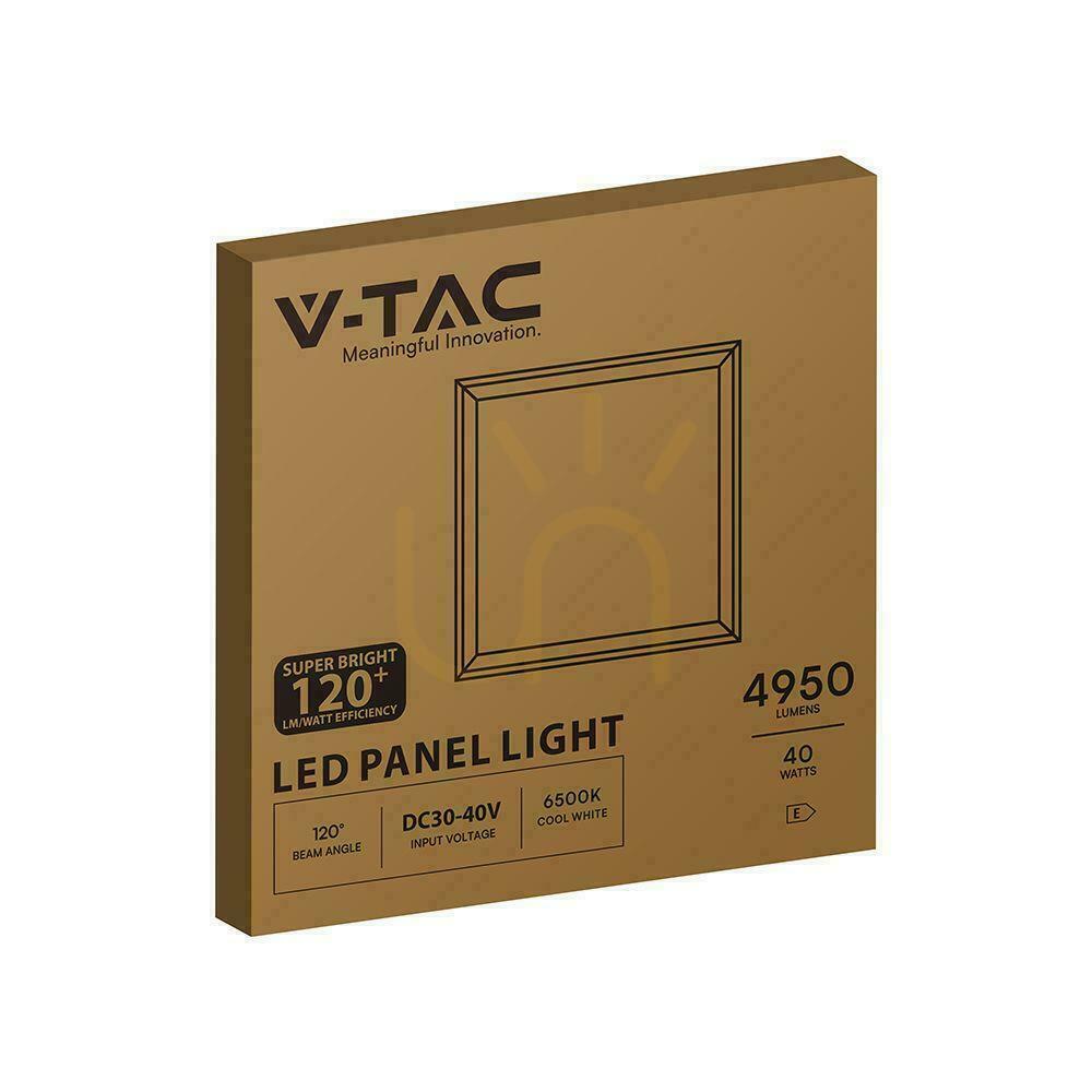 Šou LED panel V-TAC 40W 600x600 pmma 120Lm/W Napájací zdroj Starsense VT-6060 6500K 4950lm LED panel V-TAC 40W 600x600 pmma 120Lm/W Napájací zdroj Starsense VT-6060 6500K 4950lm