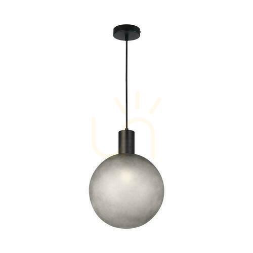 Skontrolujte V-TAC E27 závesné svietidlo 300x400mm guľa z dymového skla, čierna VT-89025