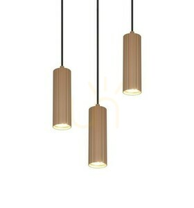Závesné svietidlo Trio SOKA 367730365, kávovohnedé, 3×GU10, Ø28 cm small 1