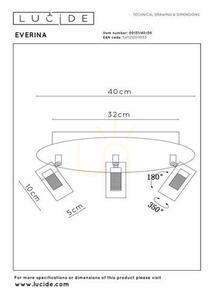 Plafón Lucide EVERINA čierny LED 40 cm 3x5W 00131/40/30 small 9